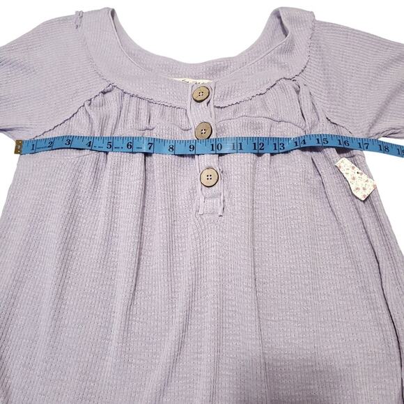 Free People Must Have Henley top in Lilac Womens XS boho hippie - Picture 13 of 15